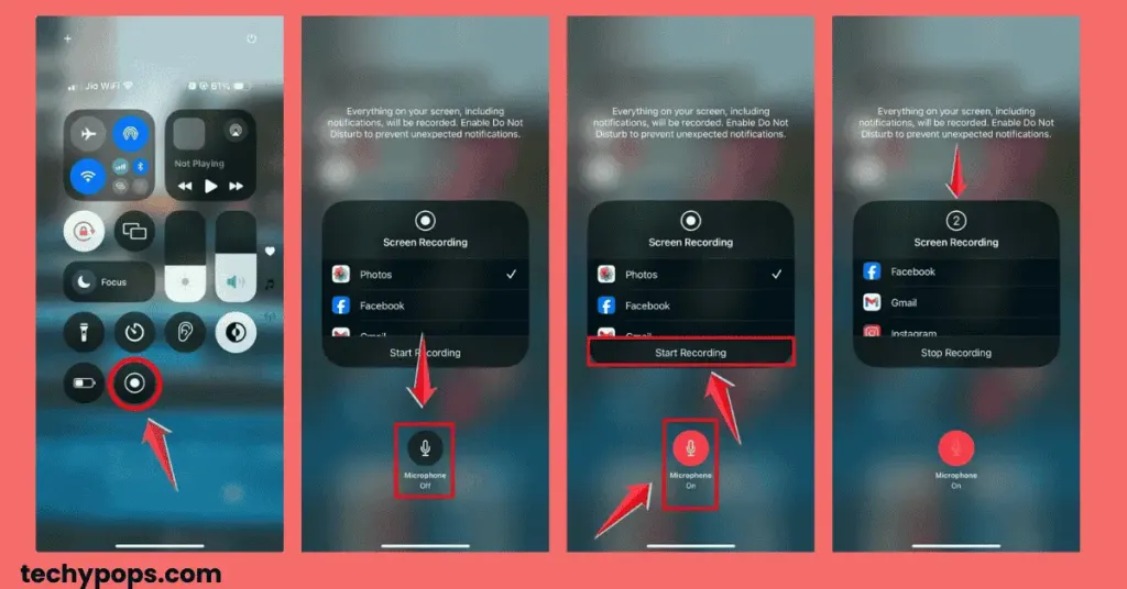 Activate Screen Recording with Audio
