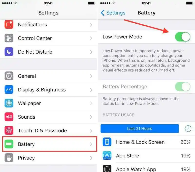 How to Enable Low Power Mode on iPhone
