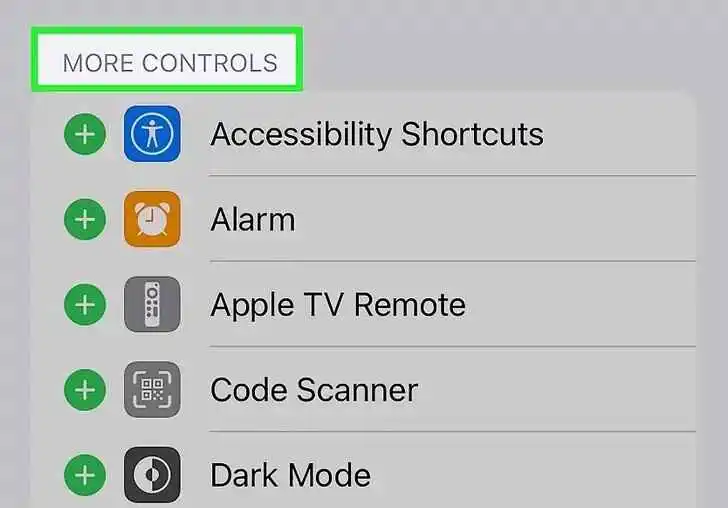 Tap Customize Controls