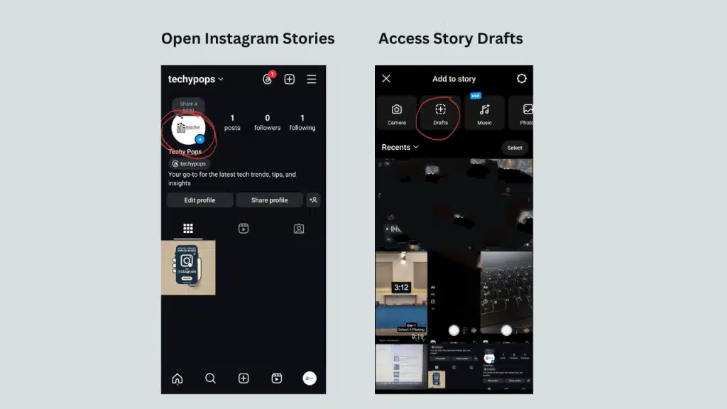 How to Find Story Drafts on Instagram