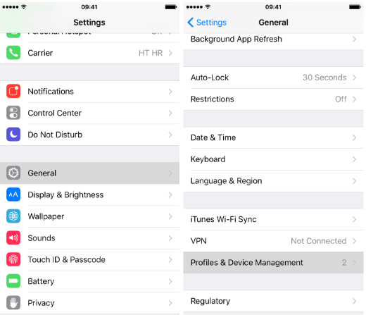 Use an iOS Configuration Profile