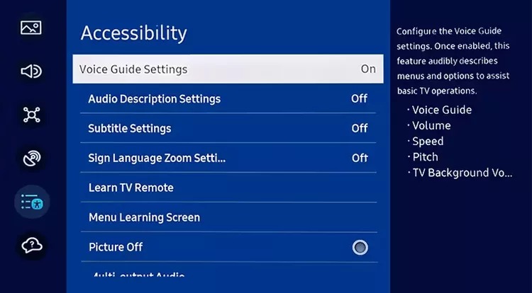 Voice Guide Settings